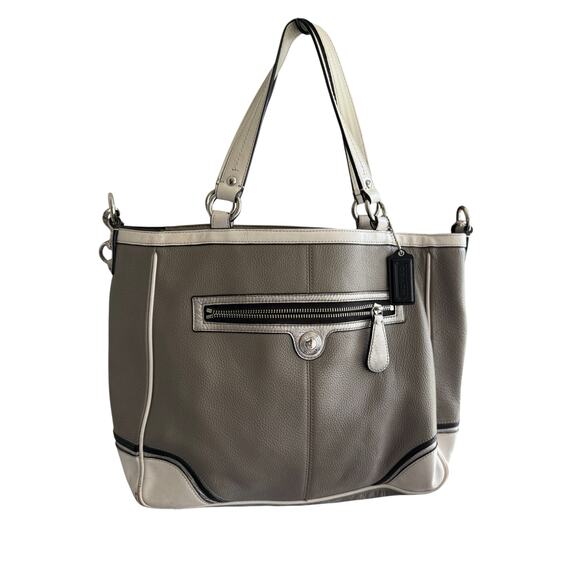 Coach Laura Spectator Taupe Leather Tote - Picture 1 of 6